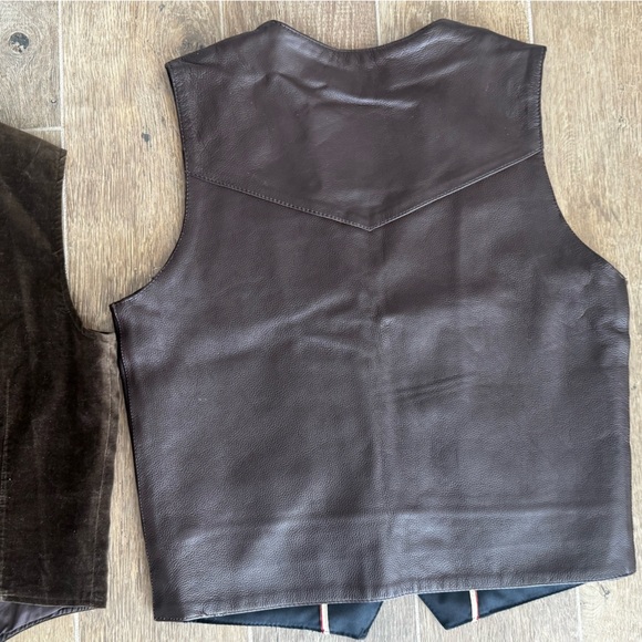 Vintage Western Vest Bundle – Suede, Leather,Corduroy (Lot of 3) Halloween - Picture 11 of 11